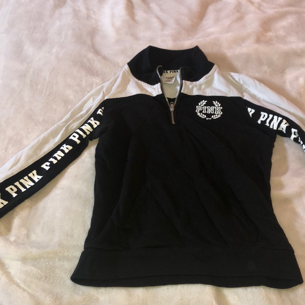 Victoria’s Secret PINK Black Quarter Zip